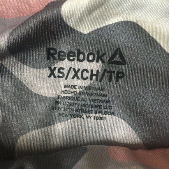 Reebok Camo Leggings Pink & Gray Size XS - Picture 6 of 6